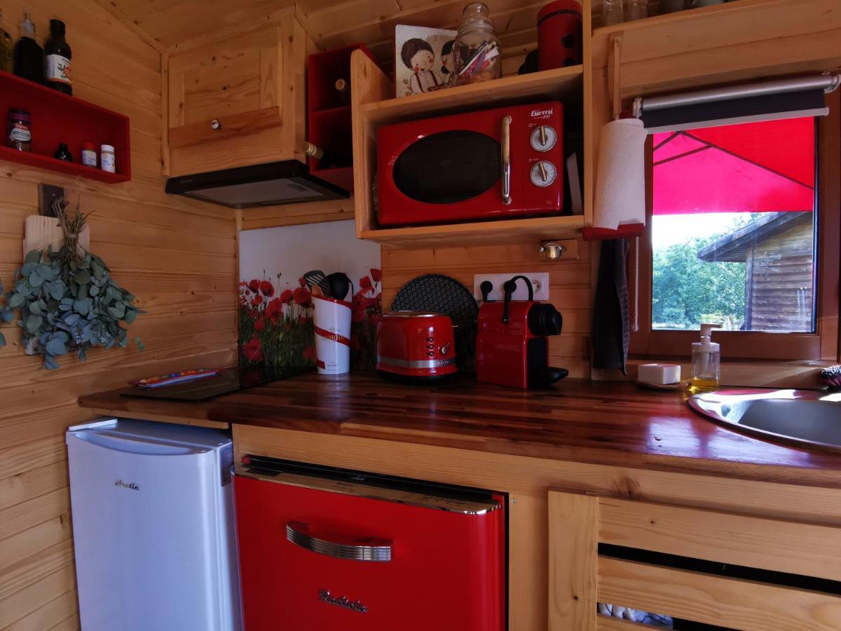La Roulotte Du Cagire - 4 Pers - Pyrenees Guest House Villeneuve-de-Riviere Bagian luar foto